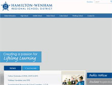 Tablet Screenshot of hwschools.net